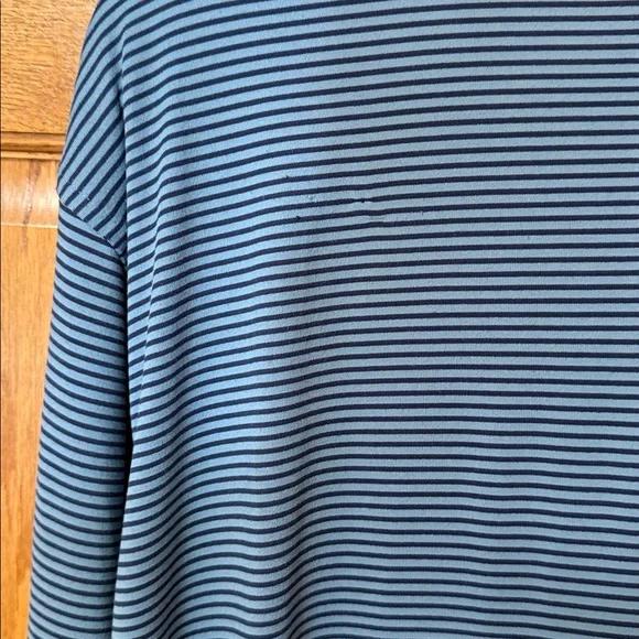 Peter Millar Navy Striped Polo Shirt - Picture 5 of 5